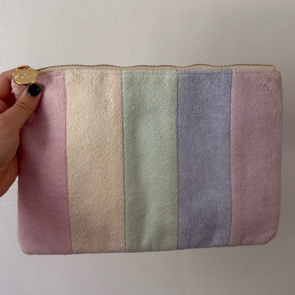 Stoney Clover Lane Mermaid Rainbow Terry Flat Pouch